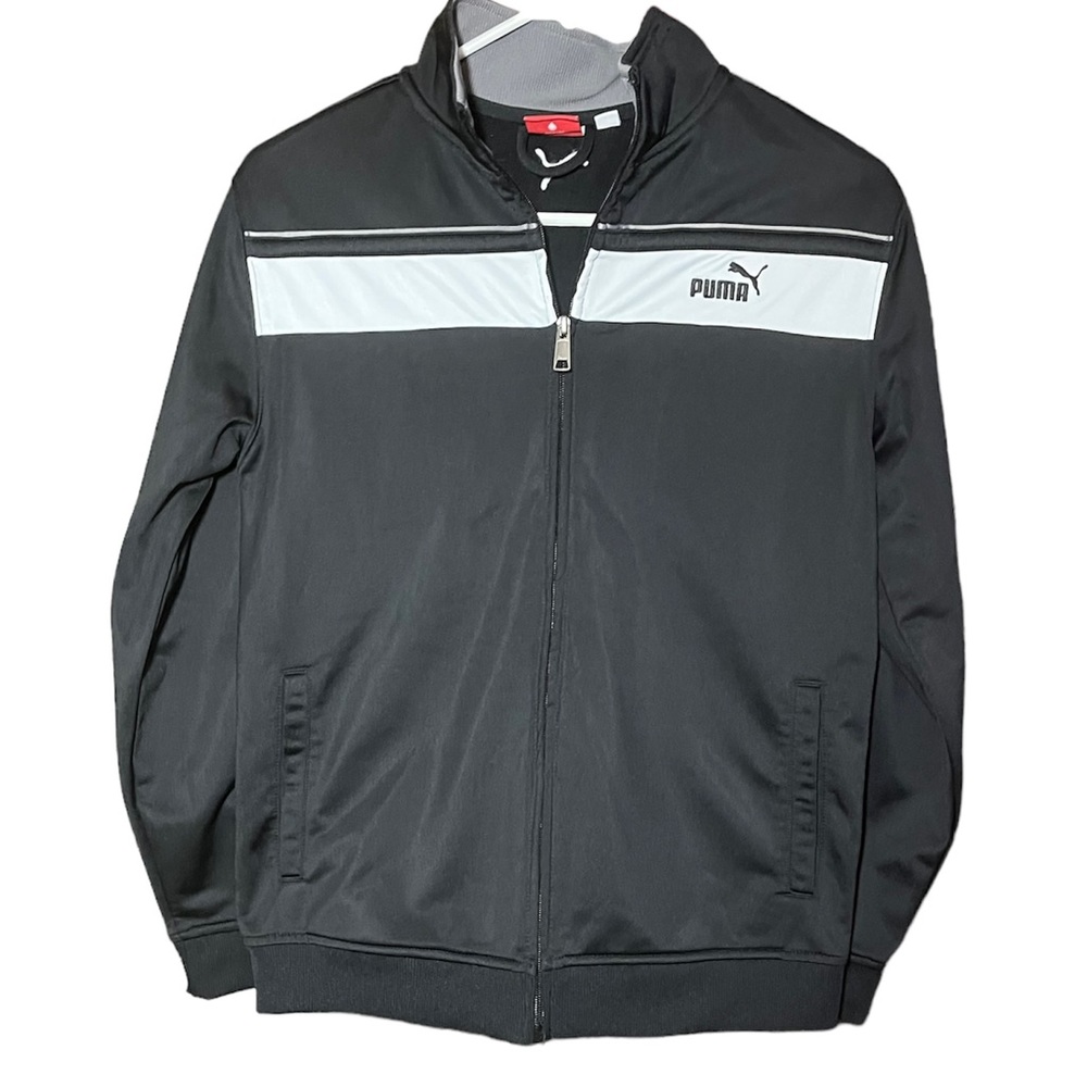 PUMA Black/White Boy Full‎ Zip Jacket